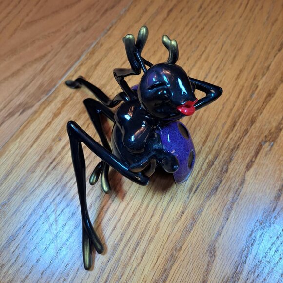 KITTY CRITTERS CARMEN LADYBUG PURPLE KITTY CANTRELL #8158 RETIRED - Picture 8 of 9